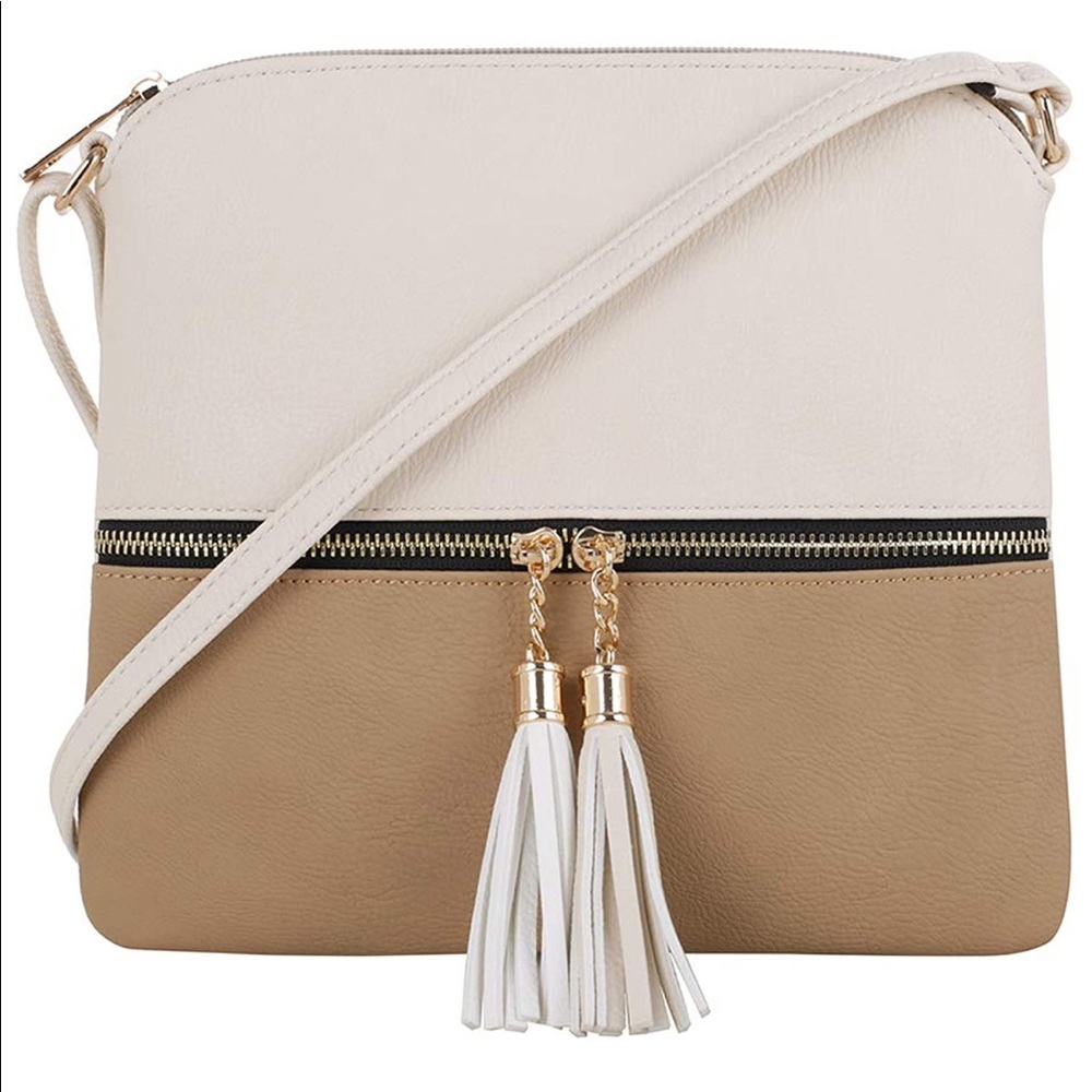 Lightweight Crossbody with Tassel & Zipper Pocket